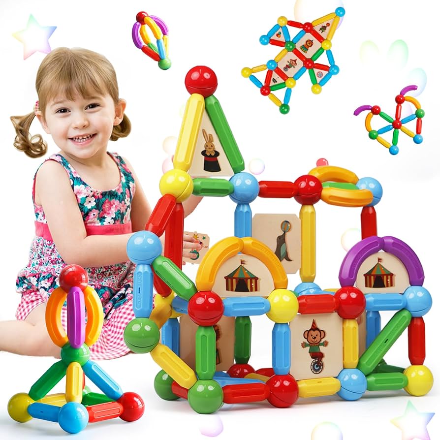 42 PCS Magnetic Sticks Building Blocks STEM Educational Toy for Kids