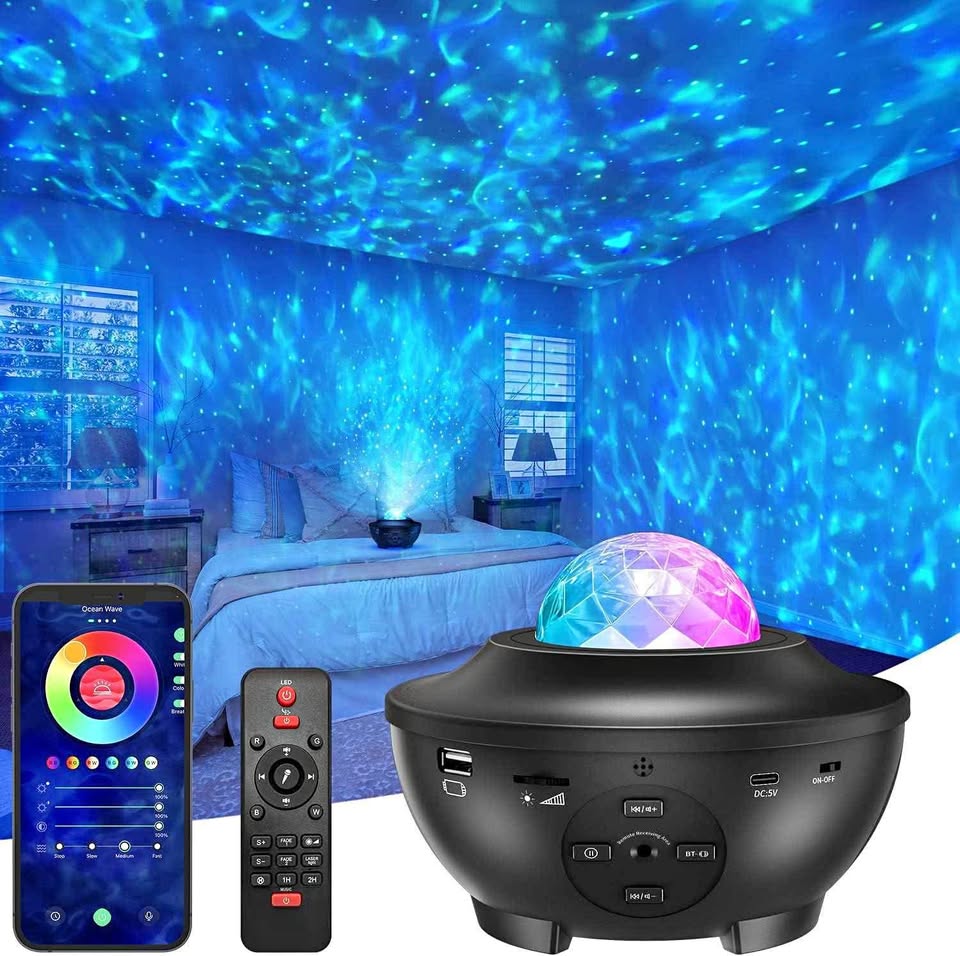 Galaxy Projector Night Light – Bluetooth Music Speaker